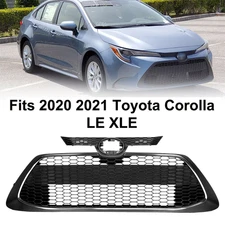 For 2020 2021 2022 Toyota Corolla LE Front Lower Upper Bumper Grille