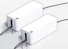 Bluelounge CableBox Cord Management System White 2 Pack