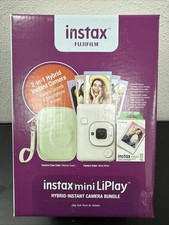 Fujifilm Instax Mini LiPlay Instant Hybrid Camera Bundle w/ 20-Pack Film  Case