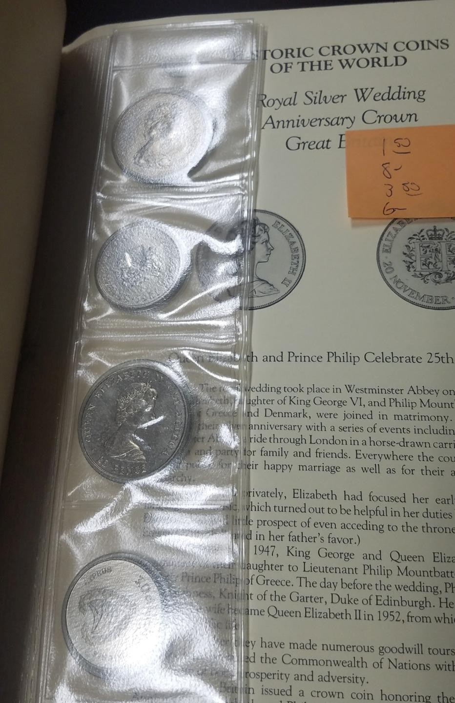 Historic Crown Coins of the World Collection | Catalog Value $250+ | In Binder