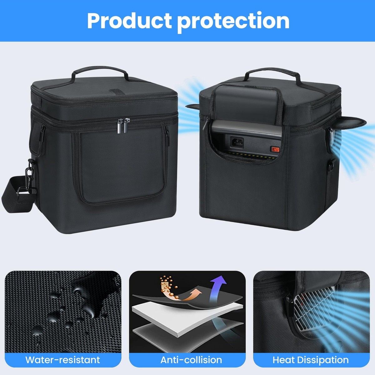 Carrying Case Compatible with ECOFLOW River 2 Max 500, For 2 Max