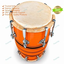 Musical Instrument Designer 2 Side Nut Bolt Bhajans And Keertans Wood Dholak