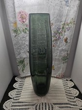 Holmegaard Tall Cylinder Sommerso Art Glass Vase in Green — listing 2