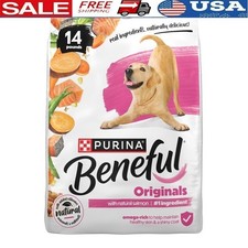 High Protein Natural Salmon Dog Food Dry Kibble W/ Vitamins Minerals 14lb New 1.82 per pound