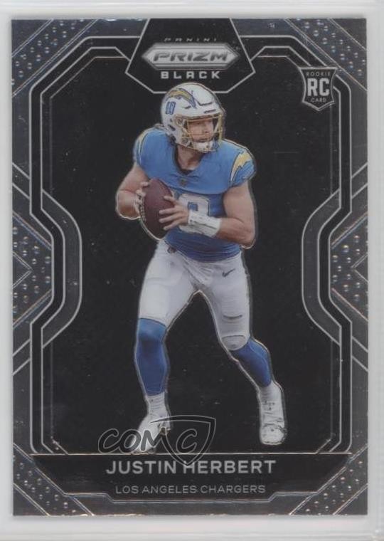 2020 Panini Chronicles Prizm Black Justin Herbert #PB-3 08t3