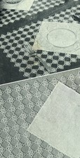 Vintage 1946 Crochet Pattern Lily CHECKS WITH A DELICATE AIR Place Mat Doily Set