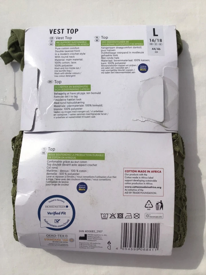 Cream stretch Cotton Crocheted Lace Shorts Hotpants L - 16 - 18 New Holiday Sun - Image 3 of 4