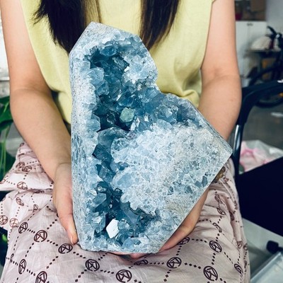 14.4LBRestoration of Natural Blue Sky Stone Crystal Cave Crystal Mineral Samples