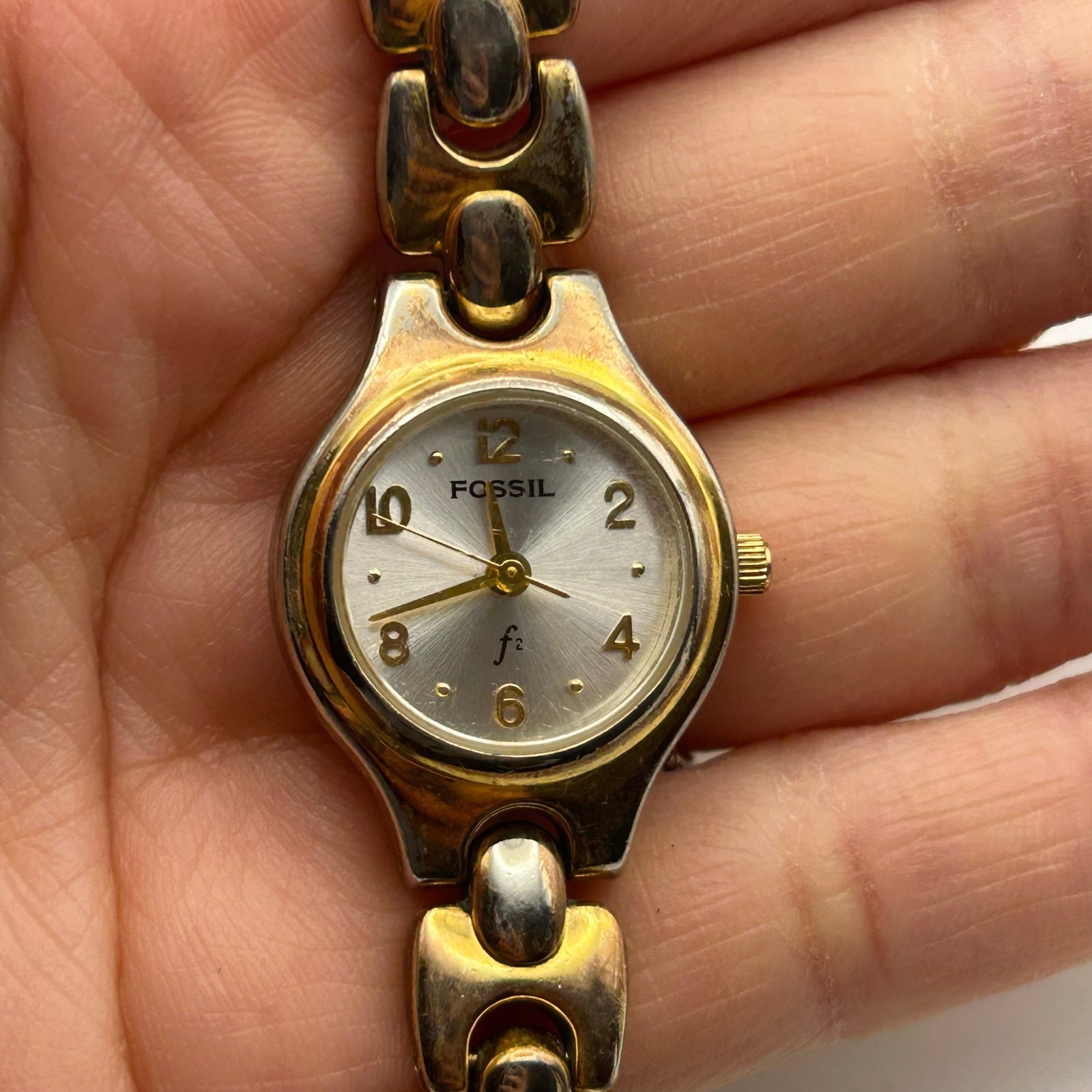 Fossil F2 Gold Silver Stainless Steel Women’s Watch, 22mm image 6