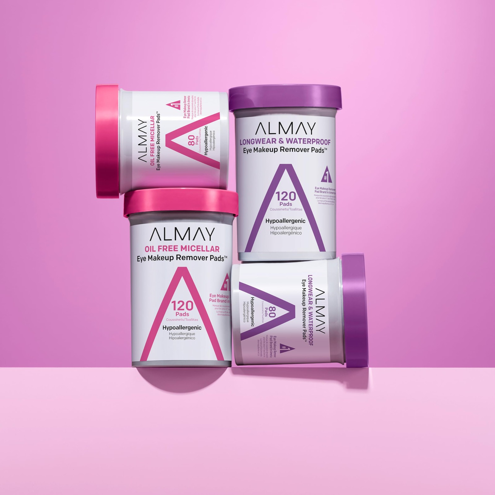 Eye Makeup Remover Pads, Longwear  Waterproof, Hypoallergenic, Fragrance-Free...