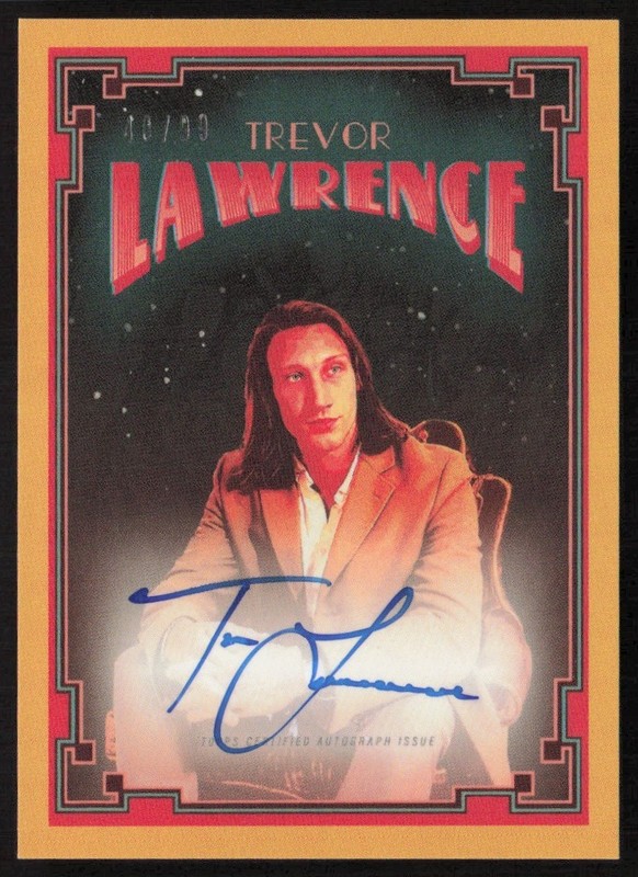 2021 Topps X Orange SP 40/99 Trevor Lawrence Rookie Auto ON CARD #38-A BB2