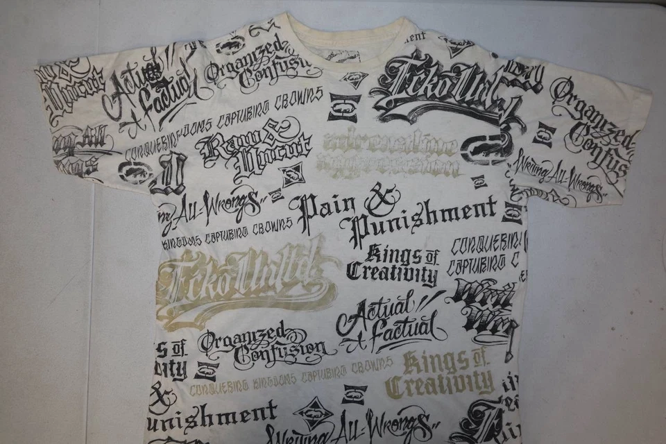 Винтажный Y2K Affliction Южный полюс графический футболка лот (20) ТВ промо MMA смешанные - Изображение 2 из 4