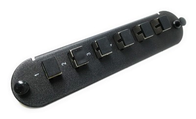 CCH SC/FC 6 Port Simplex Patch Panel Non-LGX 9/125 OS2 Singlemode APC