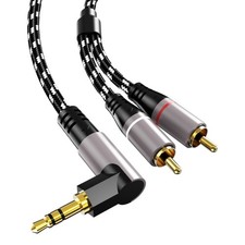 3.5mm To 2RCA Cable Cord Optional Length For Music Player And Mixers