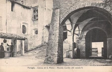 ITALY PERUGIA CHURCH OF S PIETRO SMALL COURTYARD 11TH CENTURY