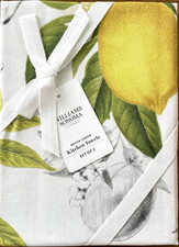 Williams Sonoma MEYER LEMON Kitchen Towels NEW Set of 2