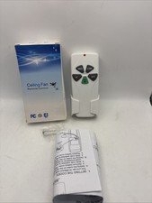Universal Ceiling Fan Remote Control Kit White Replacement 3-Speed Light Wireles