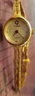Timex Q Quartz Watch Gold Tone Band  Vintage Wristwatch