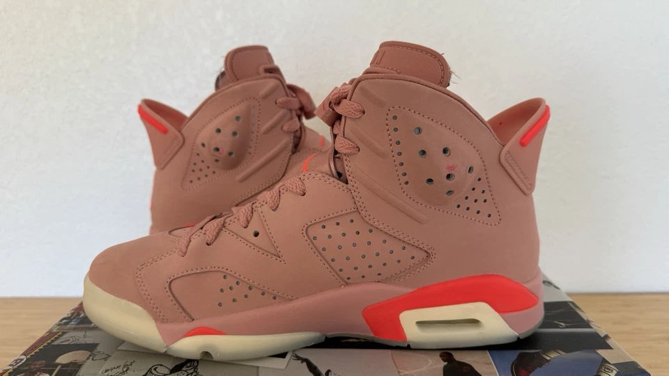 Nike Air Jordan 6 Retro NRG Aleali May Millennial Pink CI0550-600 Women’s 8.5 7M - Image 3 of 4