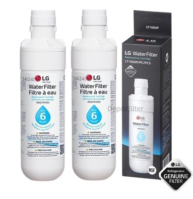 2xLG LT1000P / ADQ74793501 / LT1000PC Filter für LG Kühlschränke Original