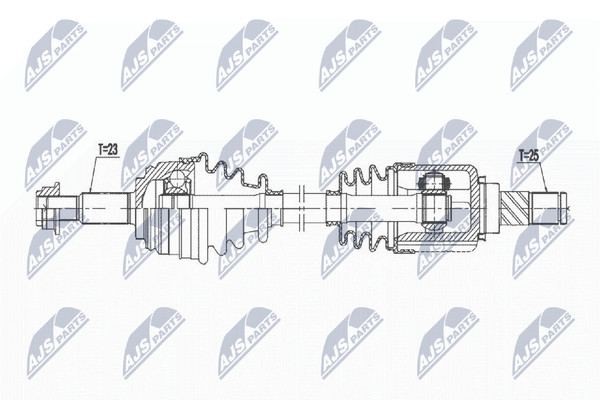 NTY Antriebswelle NPW-NS-110 FüR Nissan Micra 3 K12 Note E11 NE11 16V 160-image