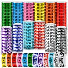 Teling 1200 Pcs over 21 Paper Wristbands Events Wristbands Colored Waterproof...