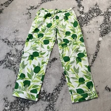 Printfresh  pajama pants Womens Size Small Lime Zest in a cotton poplin