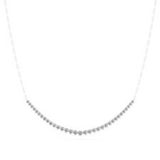 2.25 Ct Round Cut Diamond Chain Necklace VS1 D-F White Gold 14k