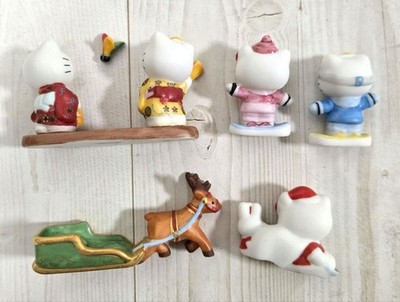 Sanrio Hello Kitty Senshukai Ceramic Figure pottery Figure doll rare USED item