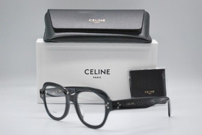 NEW CELINE CL50141U 001 SHINY BLACK AUTHENTIC EYEGLASSES FRAMES 50-19
