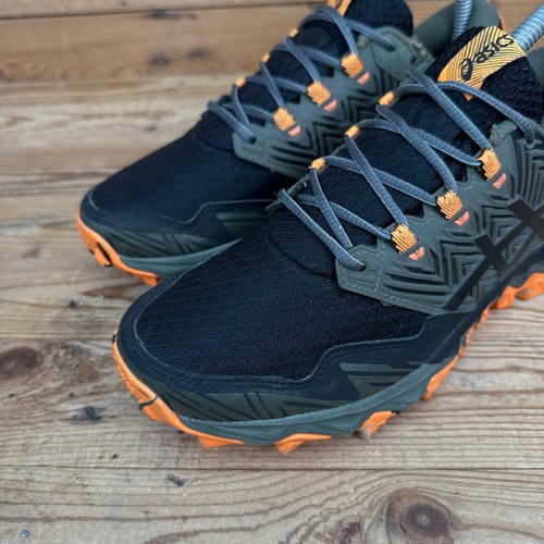 Asics Turnschuhe Damen Größe UK 4,5 Gel FujiTrabuco 8 schwarz grün Trail Wanderschuhe - Bild 8 von 13