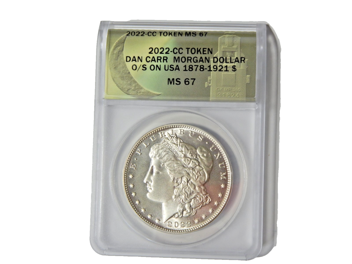 2022 cc Morgan 90% Silver Dollar Fantasy overstrike Daniel Carr