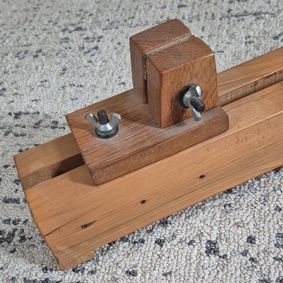 Bow Rehair Clamp for Violin - Handmade w/ Adjustable Guide for Luthier
