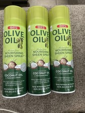 ORS Olive Oil Nourishing Sheen Spray with Coconut Oil 10oz 3 Pack