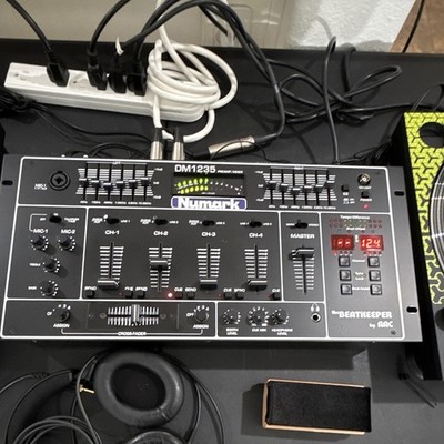 Numark DM1235 4-Channel Analog DJ Mixer w/ Equalizer, Tabletop, Black, 4U