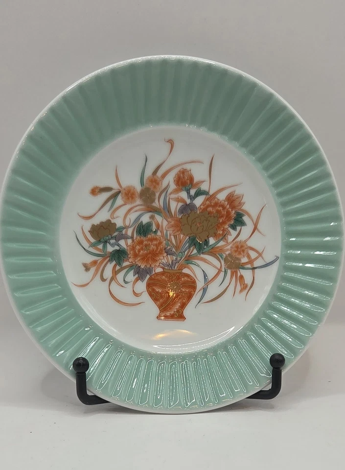 Platos ornamentales FUKAGAWA SEIJI flor porcelana japonesa artículos Arita 2 a 7" Foto 2 de 4