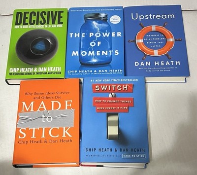 Upstream Made to Stick Switch Decisive Power Moments by Dan Heath (5 Hardcover)