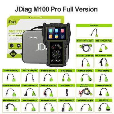 Genuine M100 PRO Motorcycle Diagnostic Tool Read/Erase Fault Code Full Version