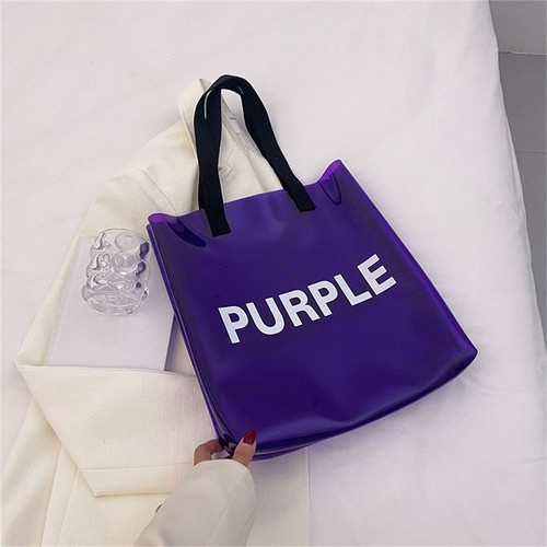 Transparent Shoulder Bag Clear Shopping Bag Fashion Storage Bags Summer Travel - Picture 11 of 17