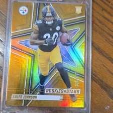 2025 Panini Rookies & Stars Kaleb Johnson Orange Foil /249 RC #148 Steelers