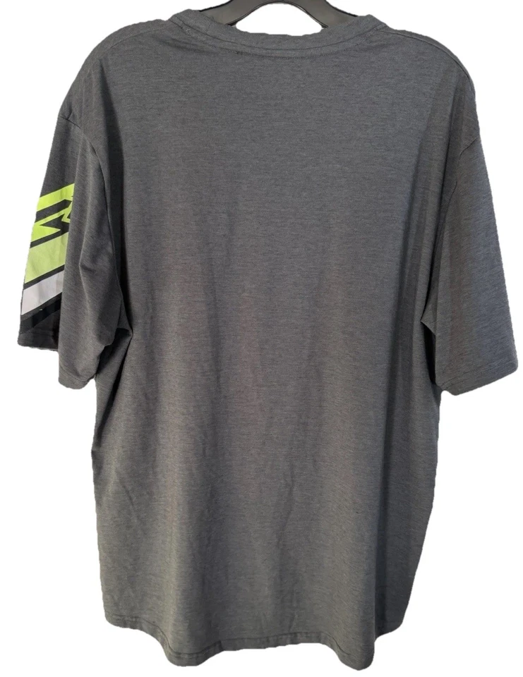 FXR Racing Charcoal Heather/Hi-Vis Helium Tech SS Jersey 232062-0665-10 - Image 3 of 4