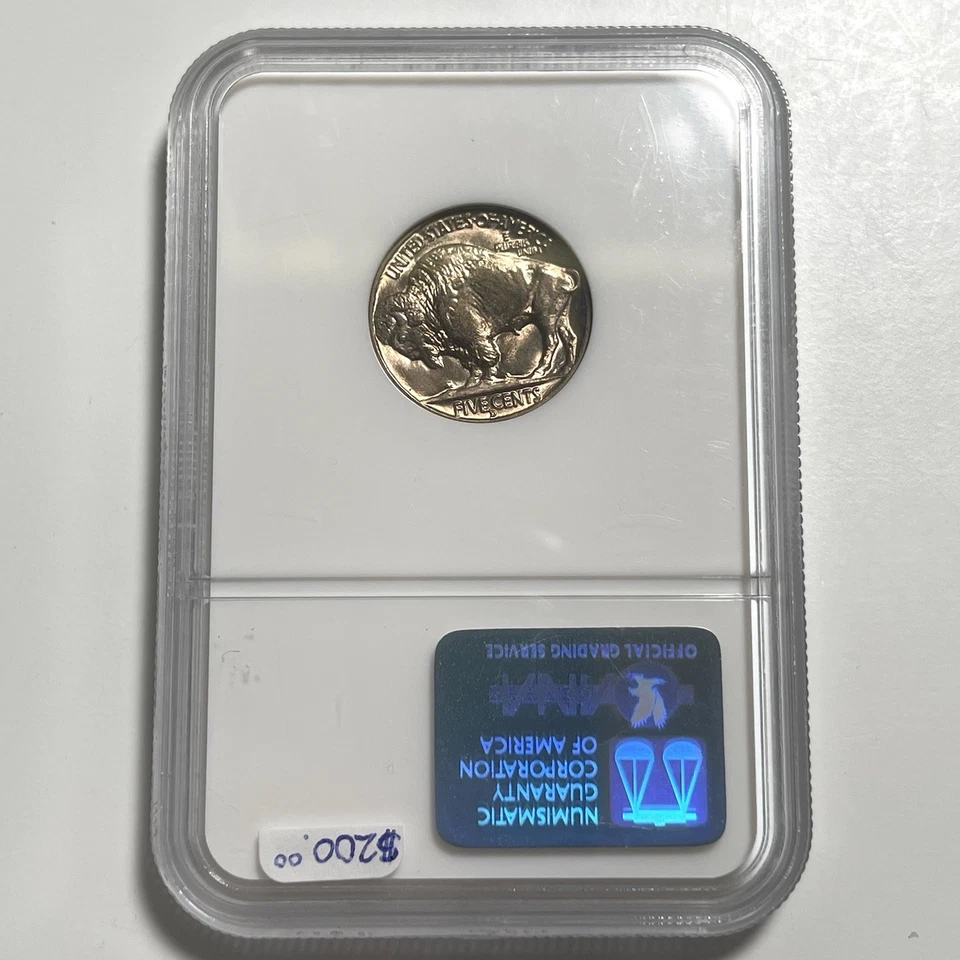 1938-D Buffalo Nickel NGC MS67 Old Holder 5C Beautiful Luster - Image 4 of 4
