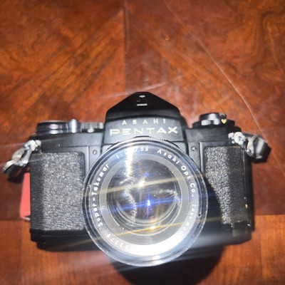 Rare[Near MINT] Pentax SV Black 35mm Film Camera Super Takumar 55mm F1.8 JAPAN