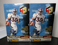 (2) 1999 Upper Deck HoloGrFX Football Factory Sealed Hobby Box LOT
