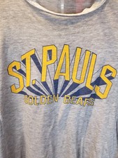 VINTAGE 80' ST PAULS GOLDEN BEARS SUPER PAPER THIN SINGLE STITCH T-SHIRT SZ XL