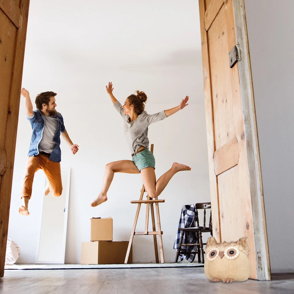 Türstopper eule Eulen-Türpuffer Stoff Türsack Dekorativer Türhalter 1,1 kg - Bild 2 von 4