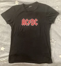 ZARA MAN ACDC T-Shirt Limited Edition Size S BLACK  Short Sleeves RARE Pre-Owned