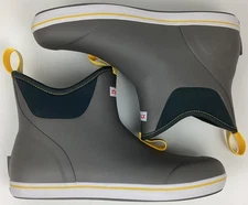 XTRATUF Men's 6" Rubber Waterproof Ankle Deck Boots Gray Size 13