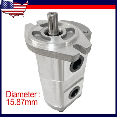 #ad Shaft 15.87mm HGP 33A F6 6R For Hydraulic Tandem Double Gear Pump Replacement US $305.19