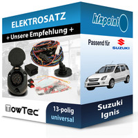 Towtec E-Satz 13Polig Universell Passend für Suzuki Ignis Incl. Manual